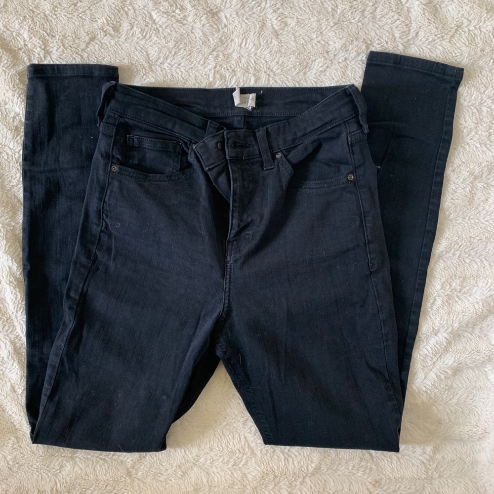 Black Topshop Jamie Skinny Jeans Size 28